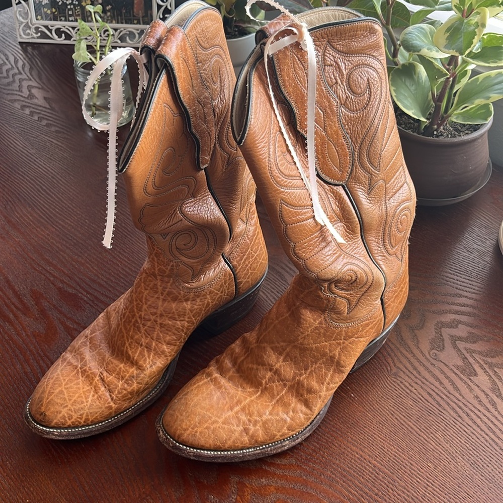 Custom Leather Cowboy Boots